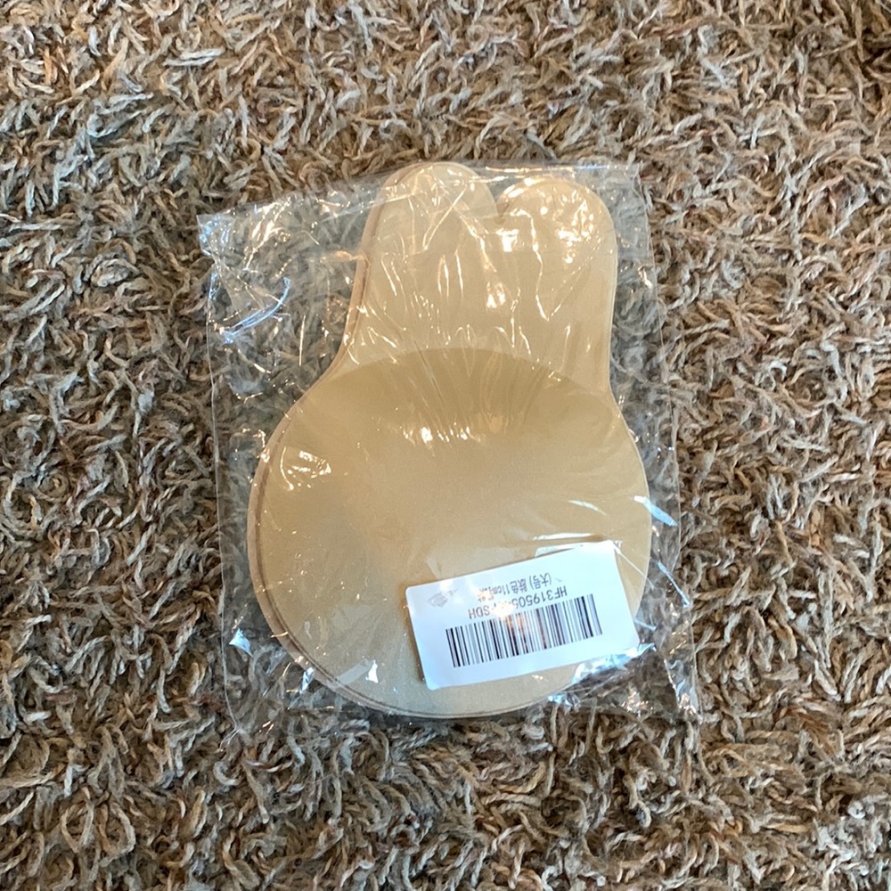 2- Tan adhesive bra size D